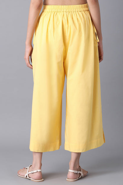 Yellow Straight Culottes