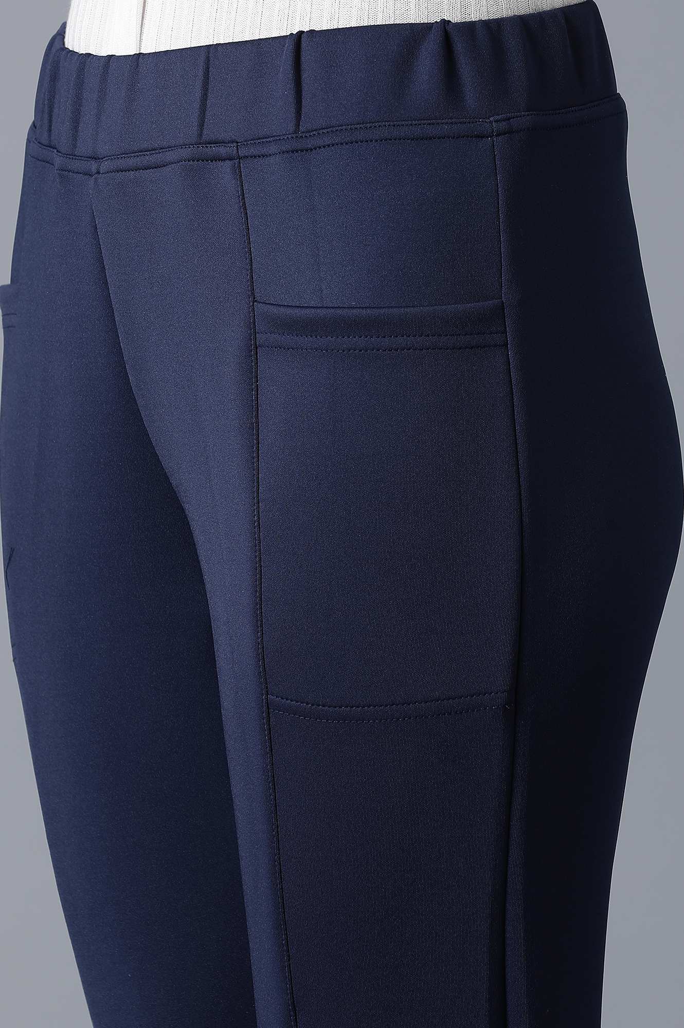 Navy Slim Fit Tights