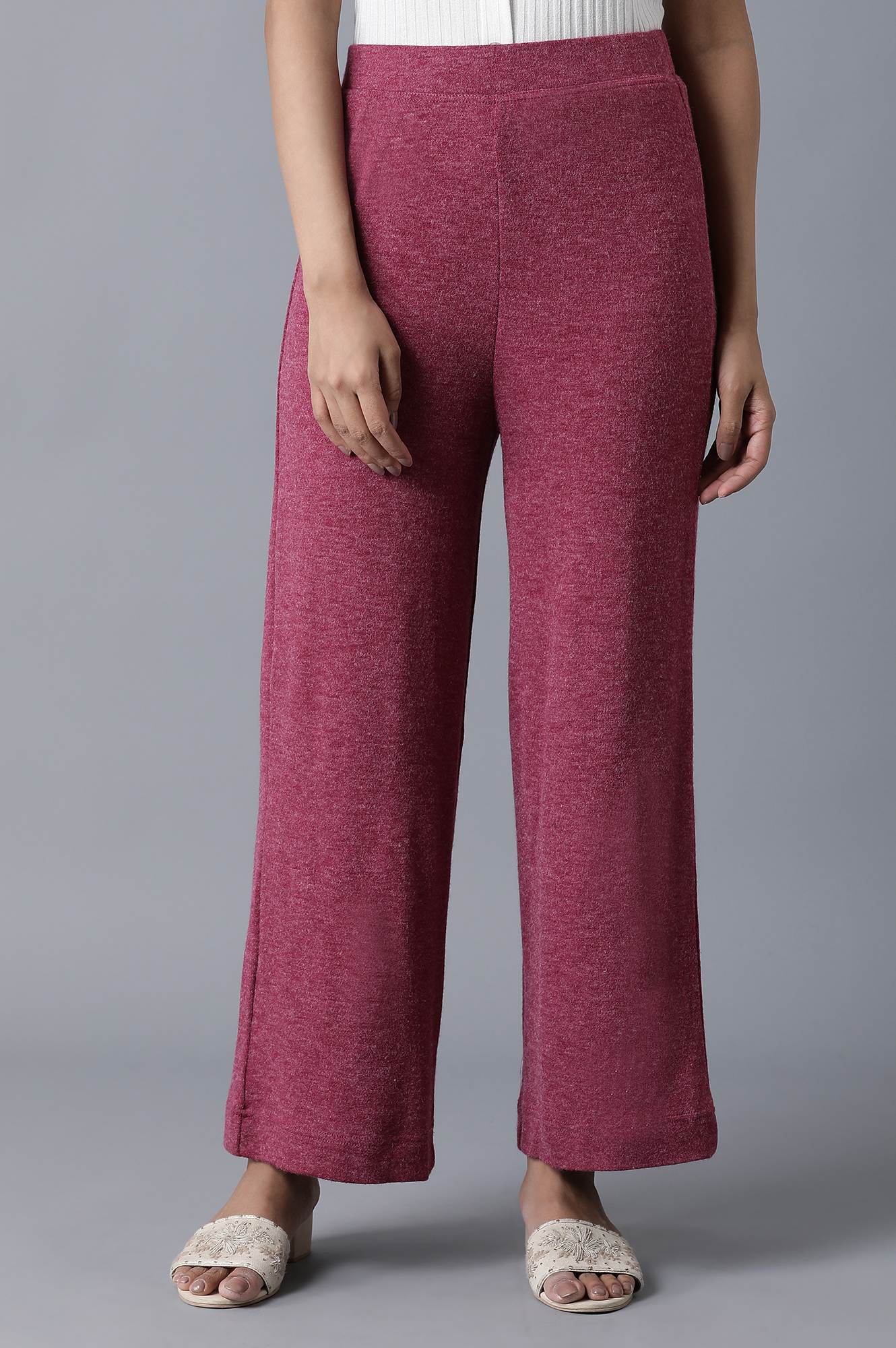 Pink Ankle Length Palazzo