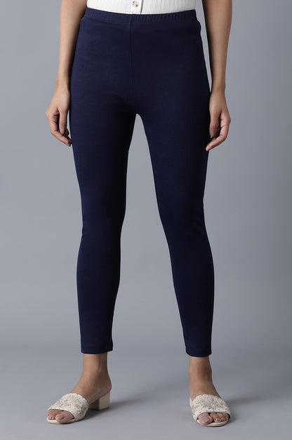 Navy Slim Fit Tights