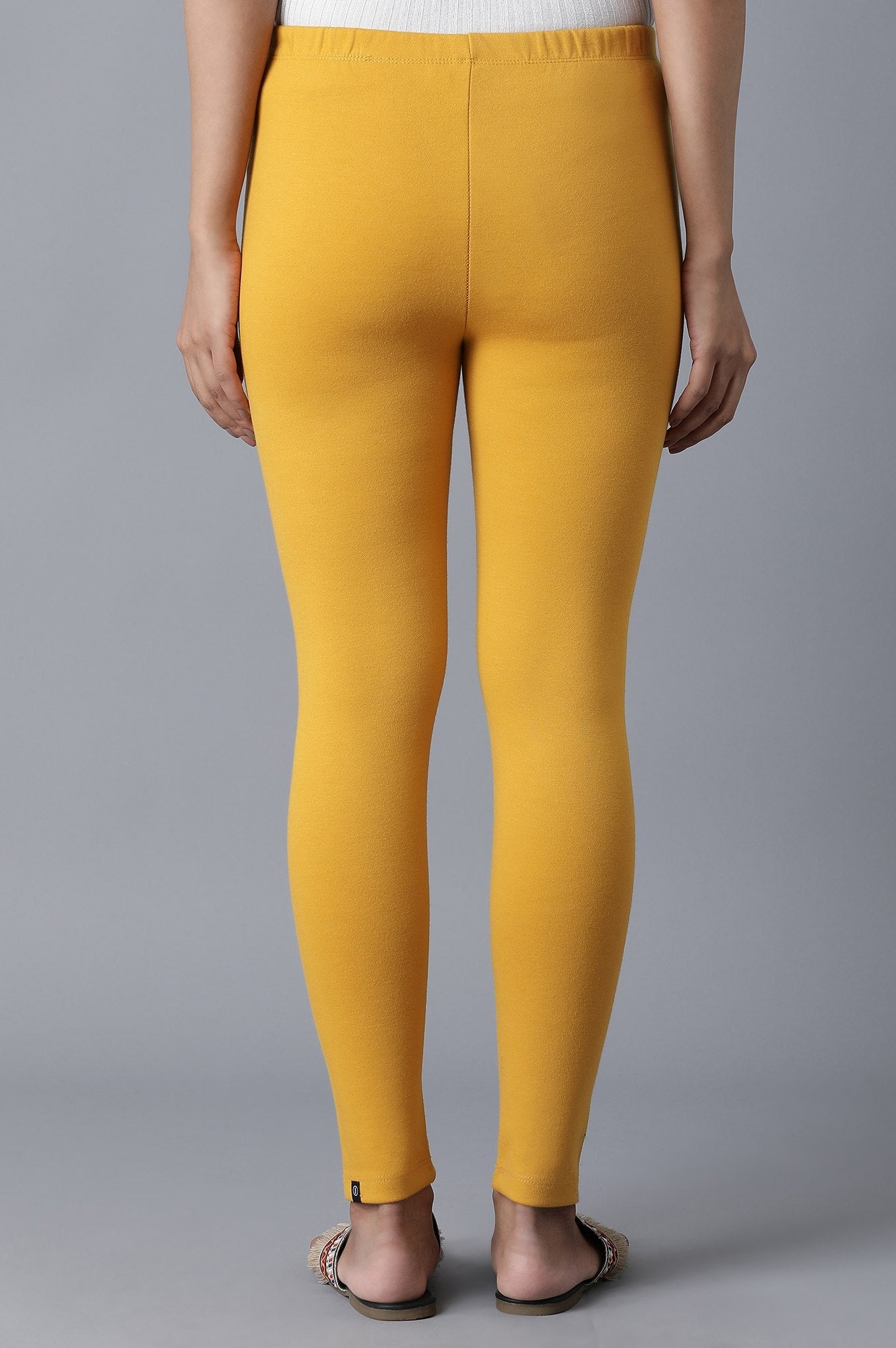 Yellow Ankle Length Tights