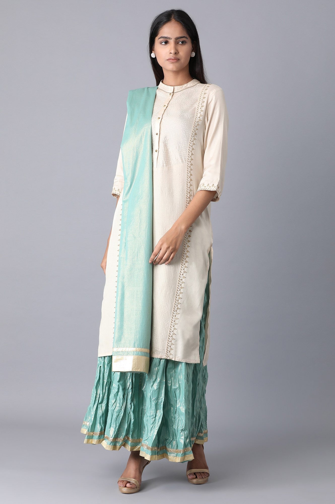 Light Green Voile Dupatta