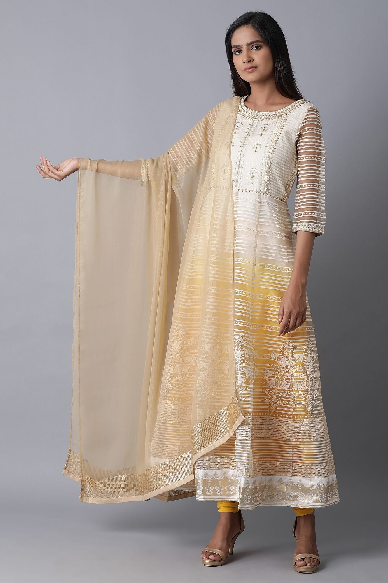 Gold Chiffon Drape