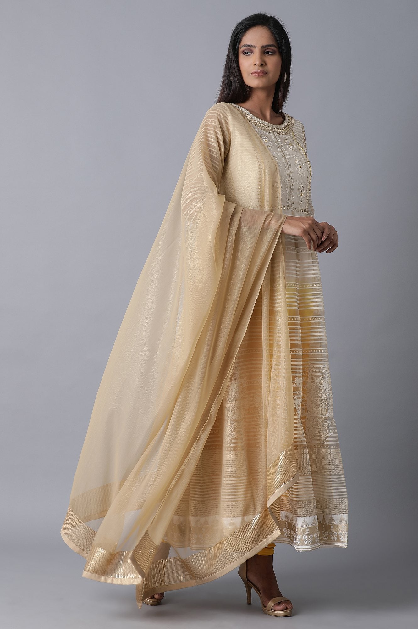 Gold Chiffon Drape