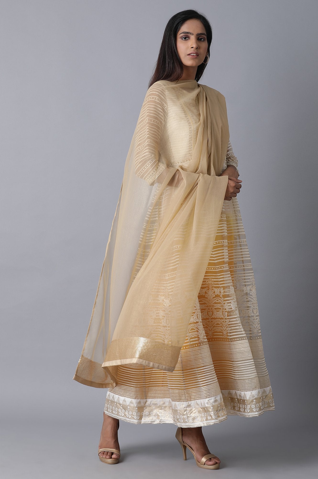 Gold Chiffon Drape