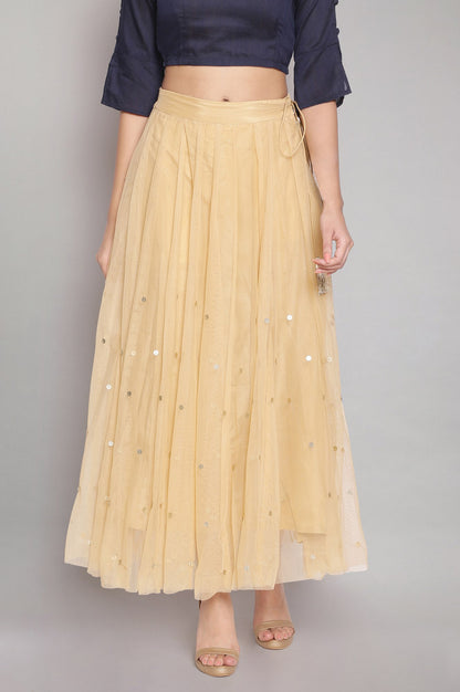 Gold Gathered Skirt