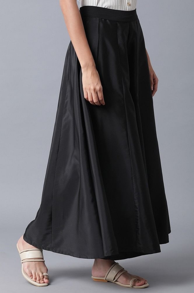 Black Flared Skirt