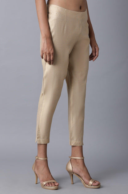 Light Gold Slim Pants - wforwoman