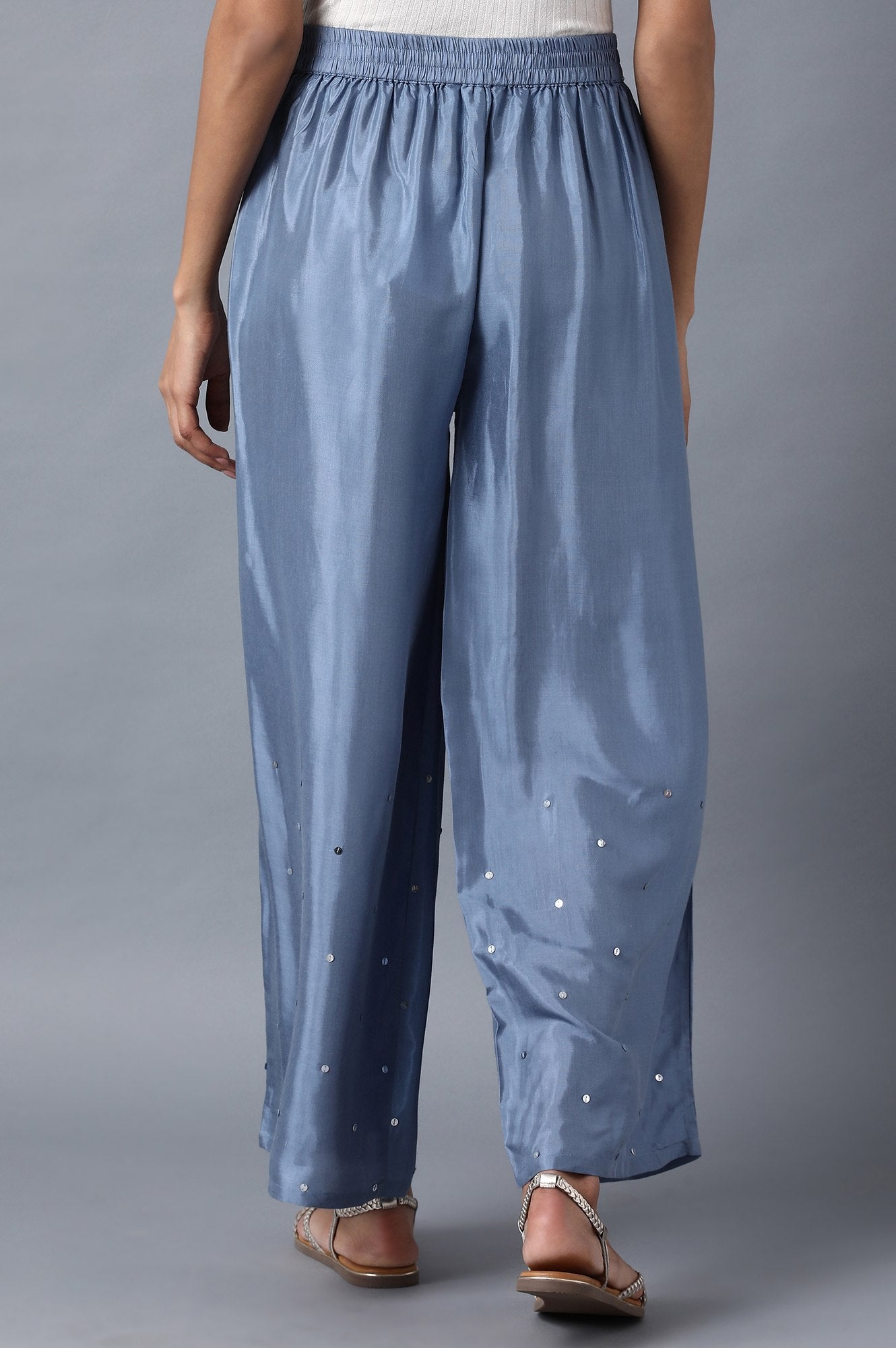 Blue Parallel Pants