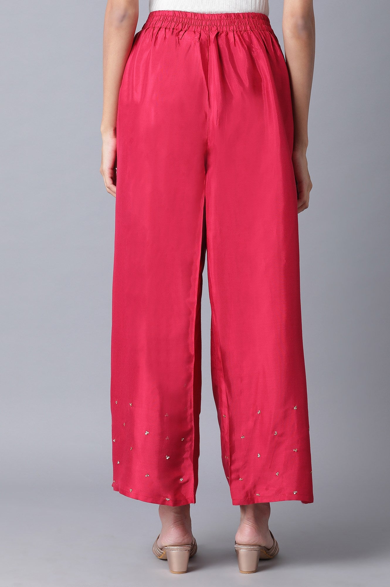 Dark Pink Parallel Pants