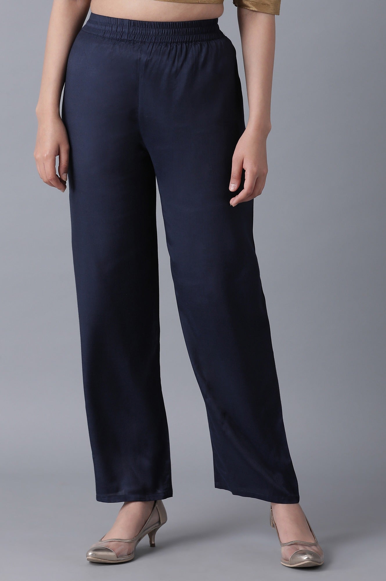 Navy Blue Parallel Pants