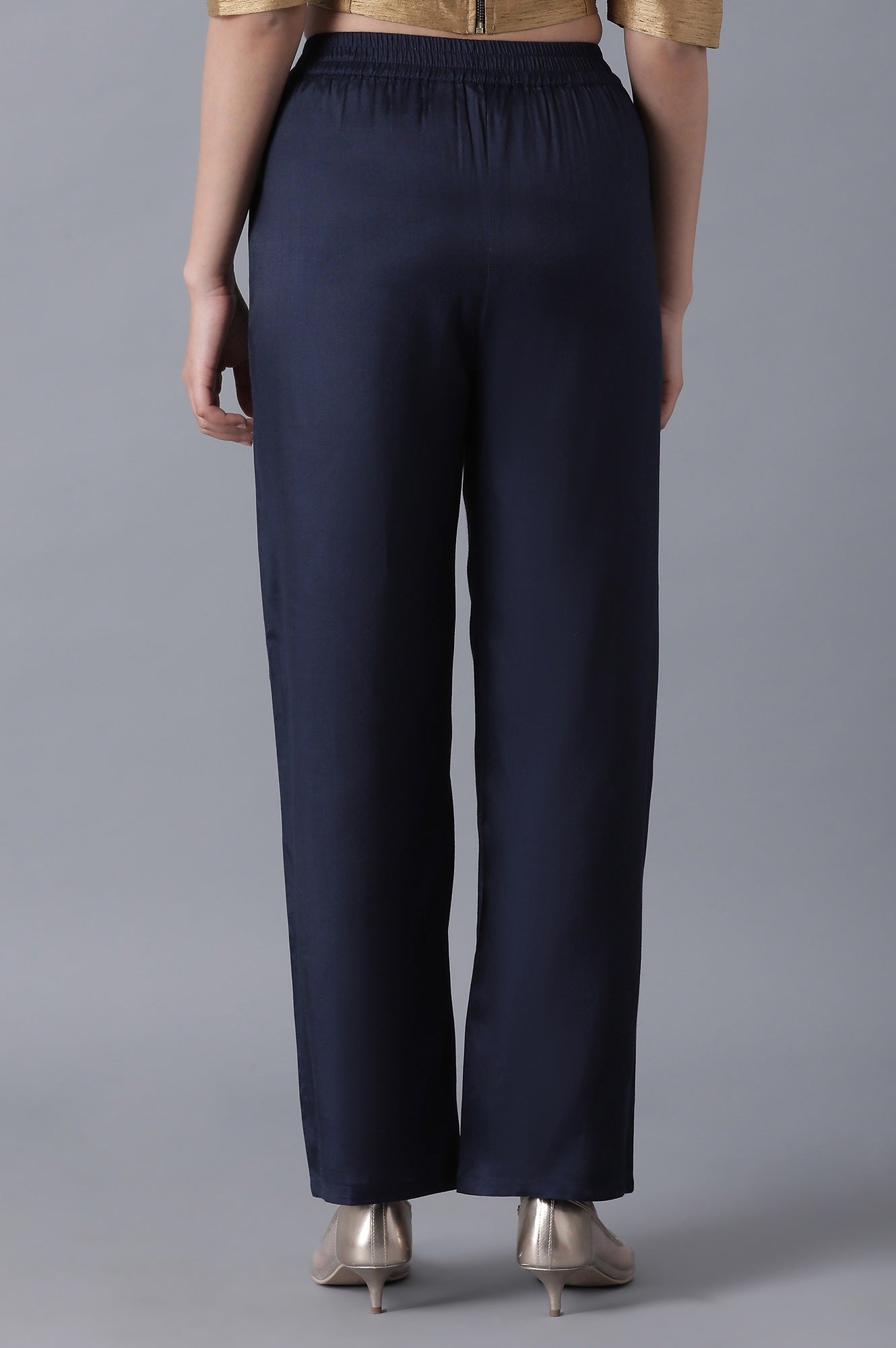 Navy Blue Parallel Pants