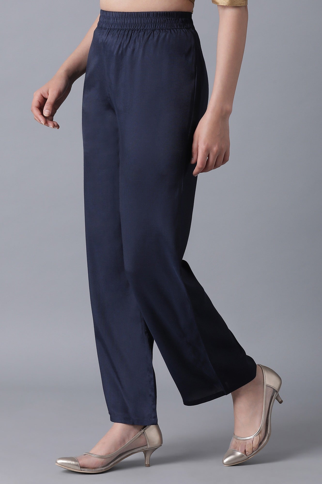 Navy Blue Parallel Pants