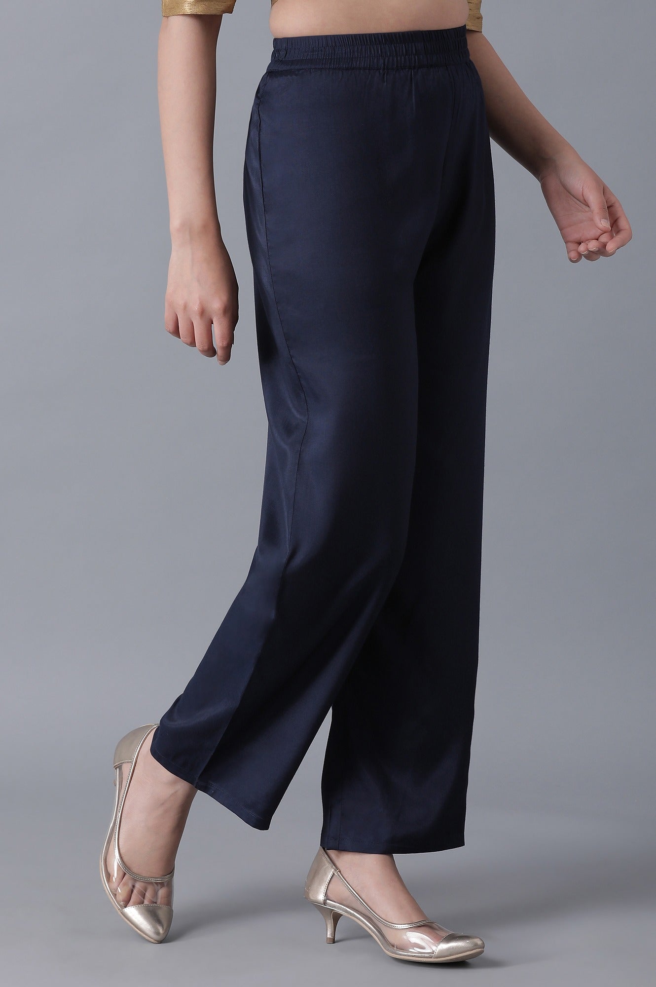 Navy Blue Parallel Pants