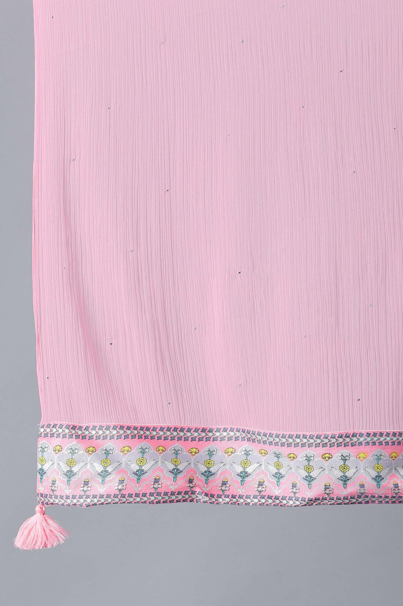 Peach Chiffon Dupatta