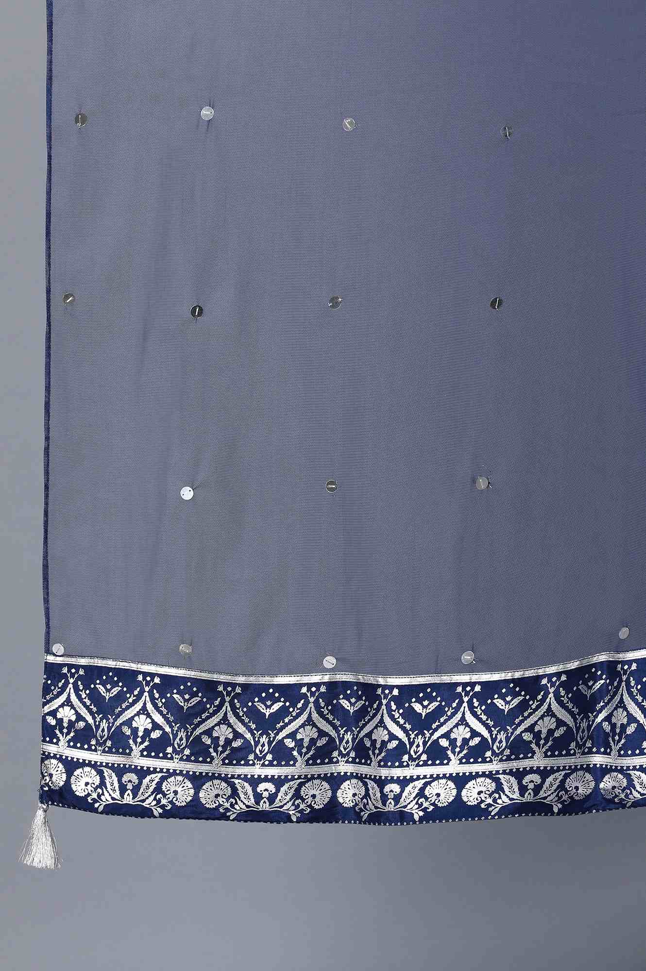 Navy Blue Dupatta