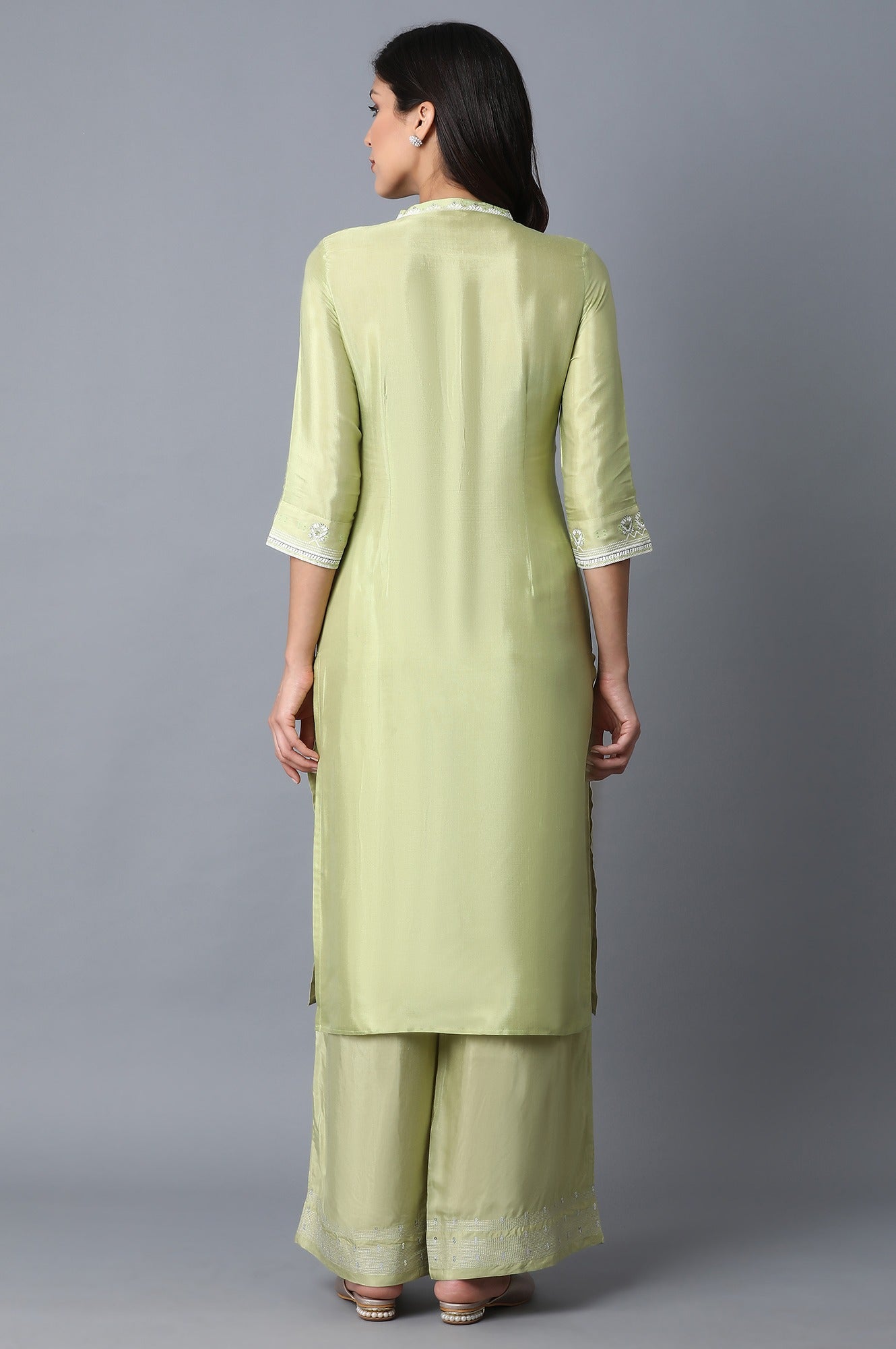 Green Straight kurta