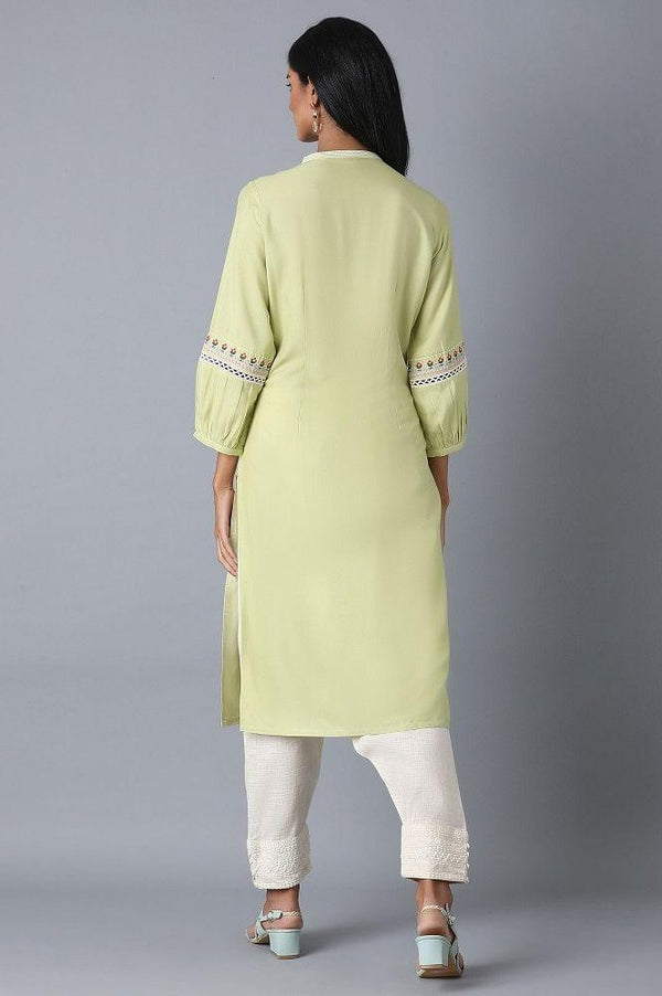 Off-White Straight kurta
