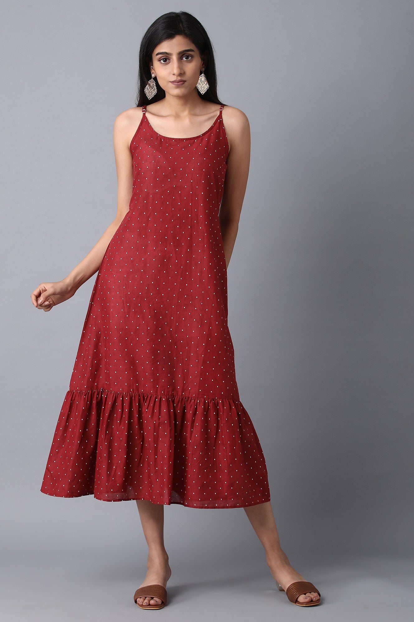 Ecru Round Neck Dress