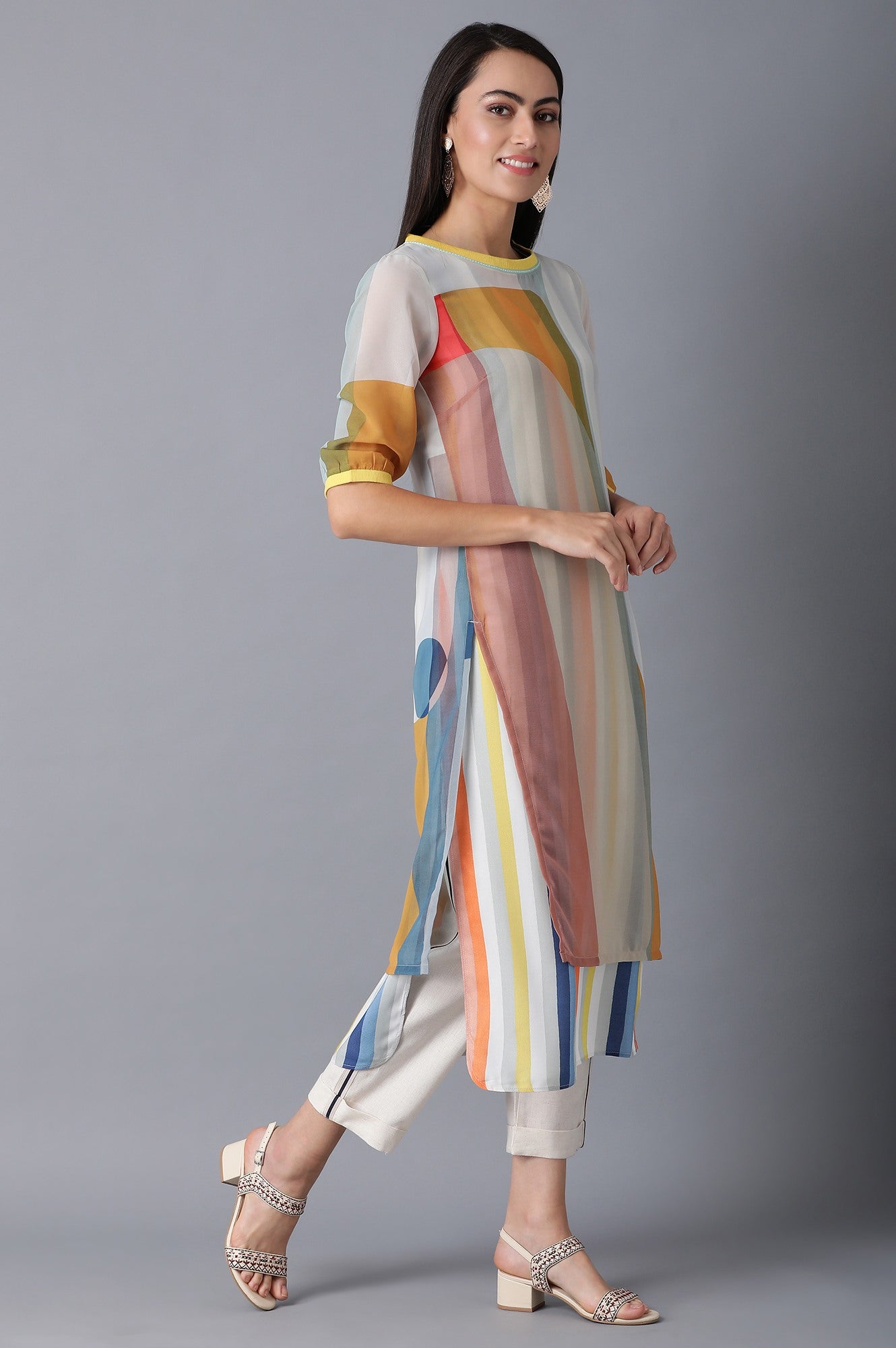 Bright Multicolor Layered kurta