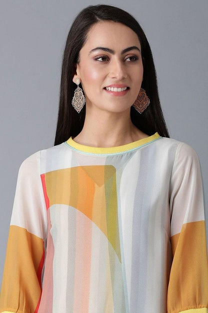 Bright Multicolor Layered kurta - wforwoman