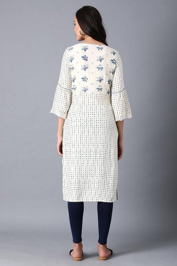 Off-white Straight kurta