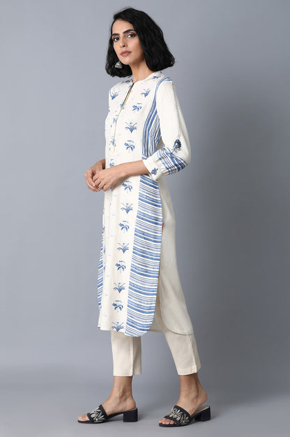 Blue Booti Print kurta