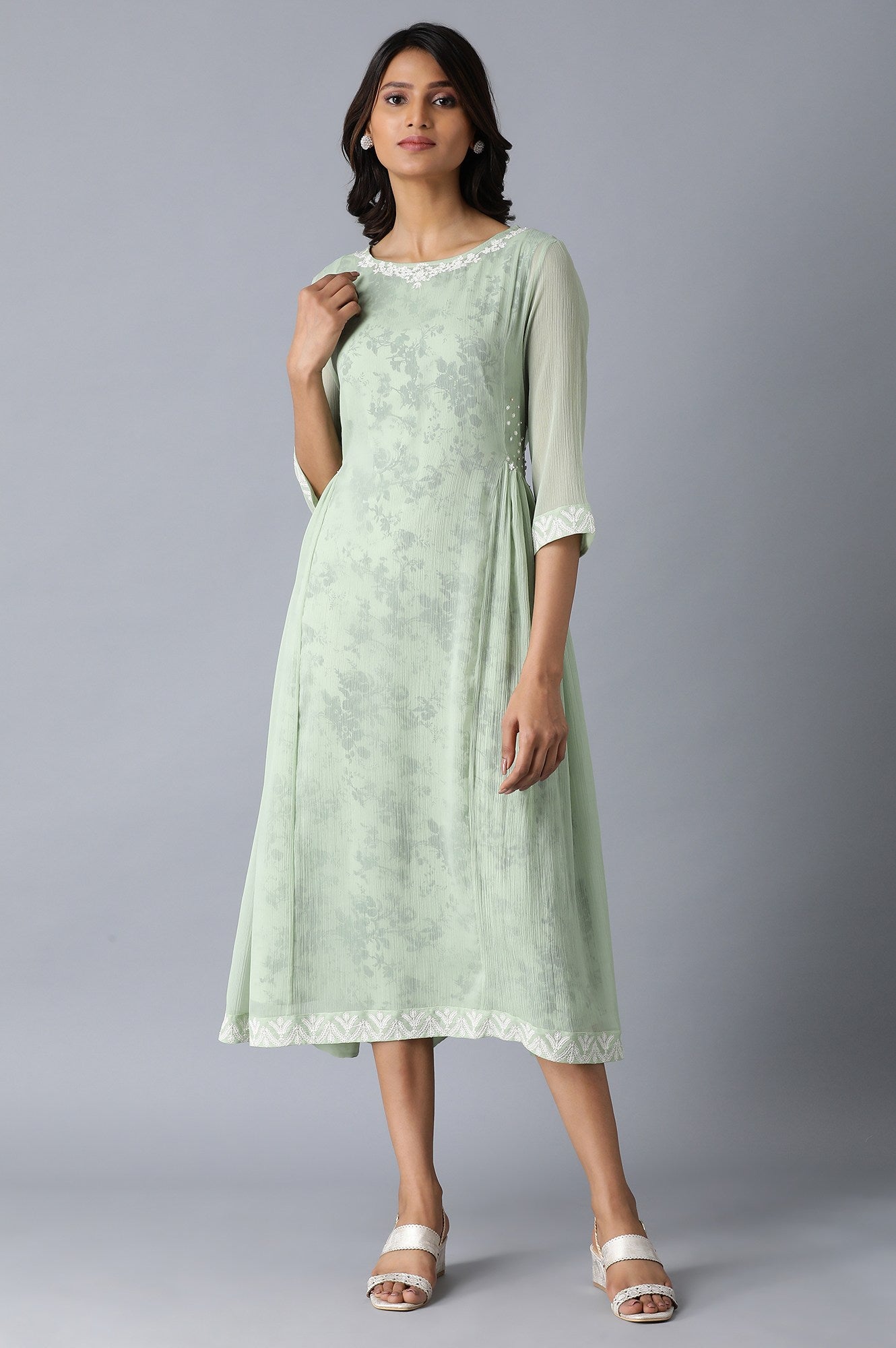 Aspen Green Organza Dress