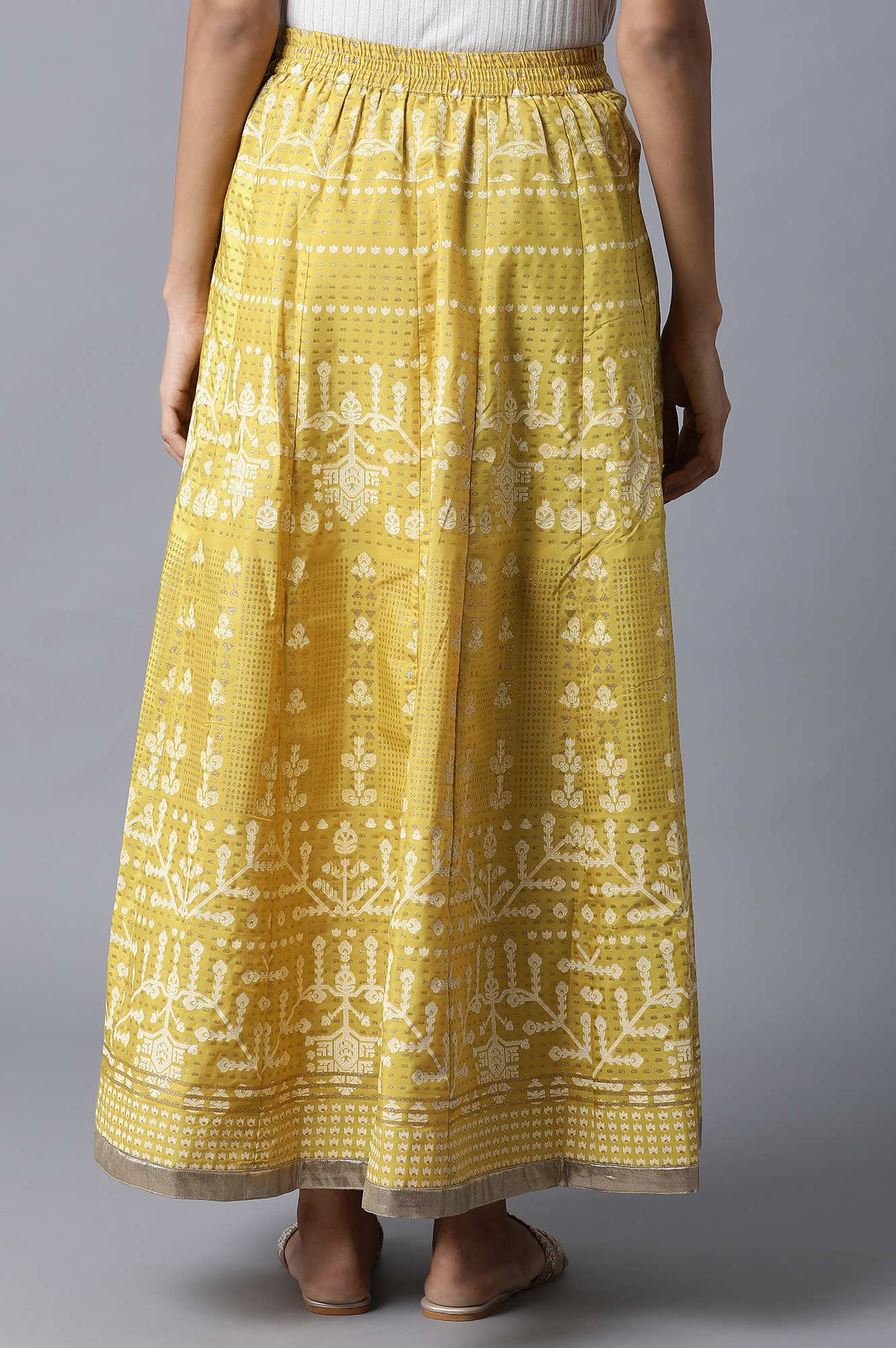 Mustard Yellow Kalidar Skirt