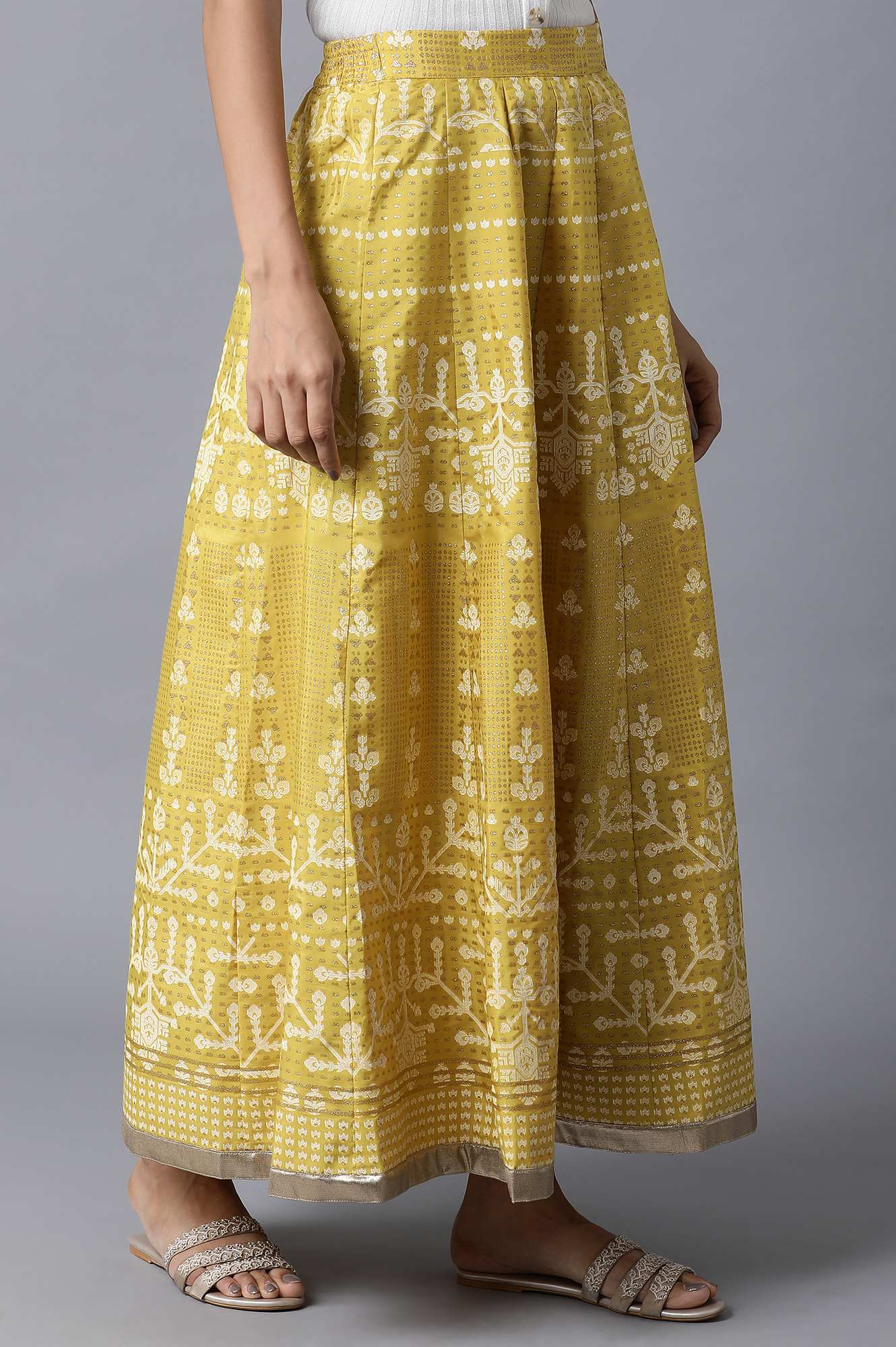 Mustard Yellow Kalidar Skirt