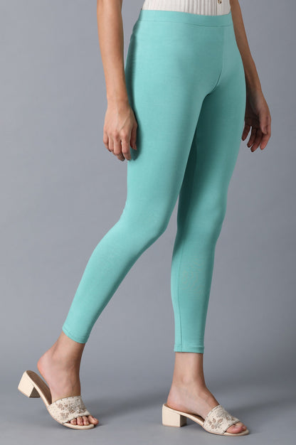 light Blue Slim Jersy Tights