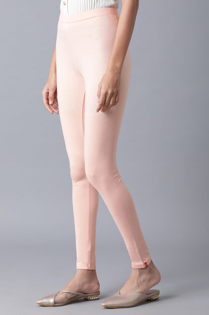 Blush Pink Solid Tights