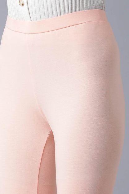 Blush Pink Solid Tights