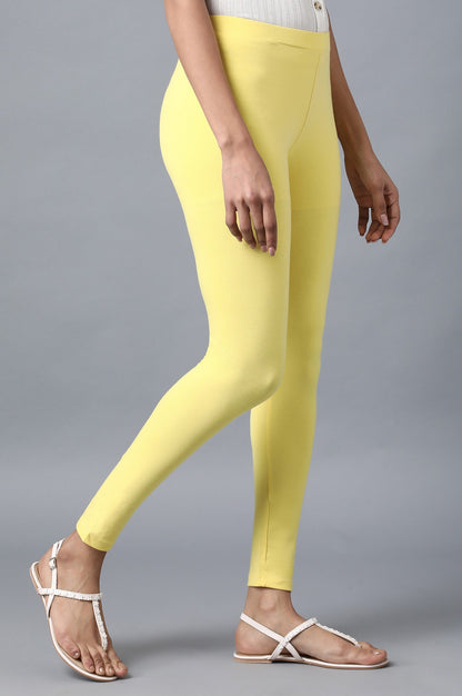 Yellow Solid Tights