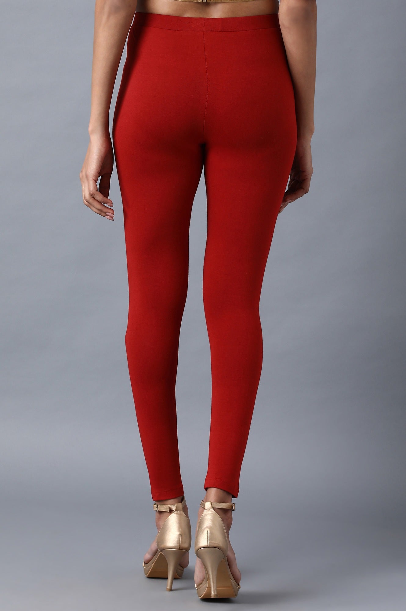 Red Solid Tights