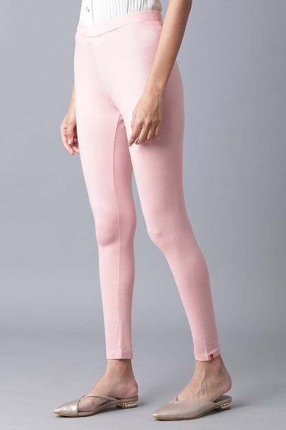 Rose Pink Solid Tights