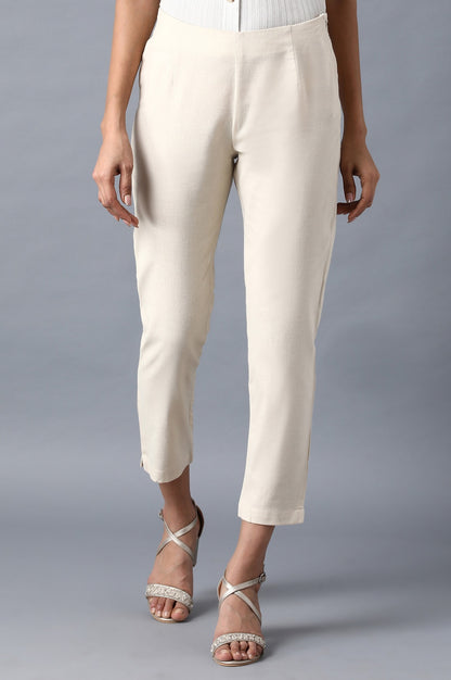 Beige Slim Pants