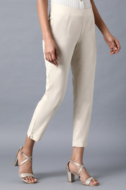 Beige Slim Pants