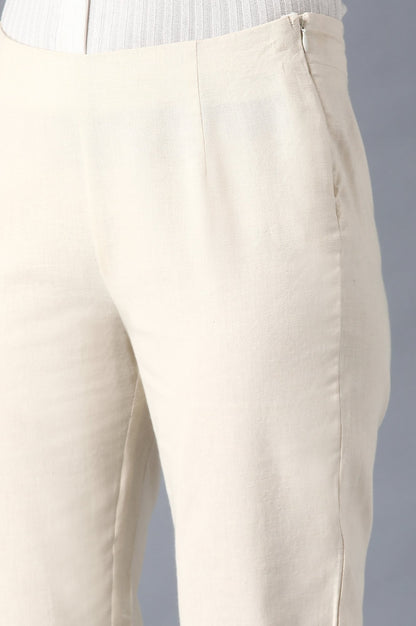 Beige Slim Pants