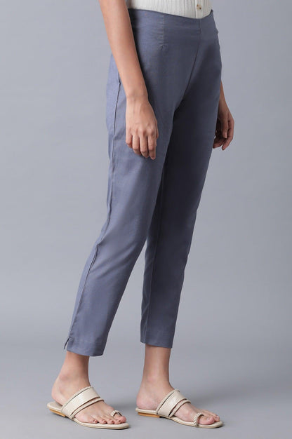 Ecru Cotton Slim Pants - wforwoman