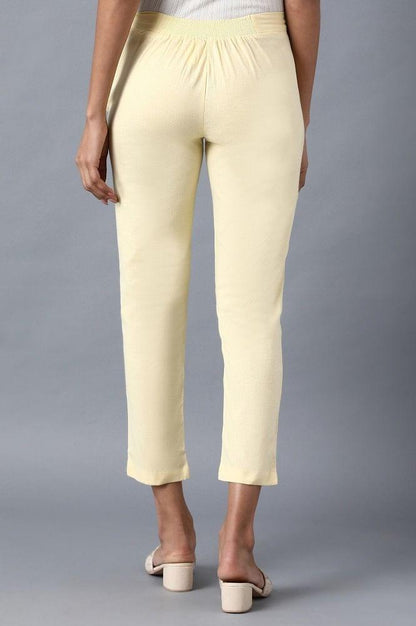 Yellow Slim Pants - wforwoman