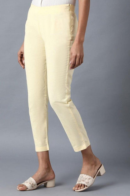 Yellow Slim Pants - wforwoman