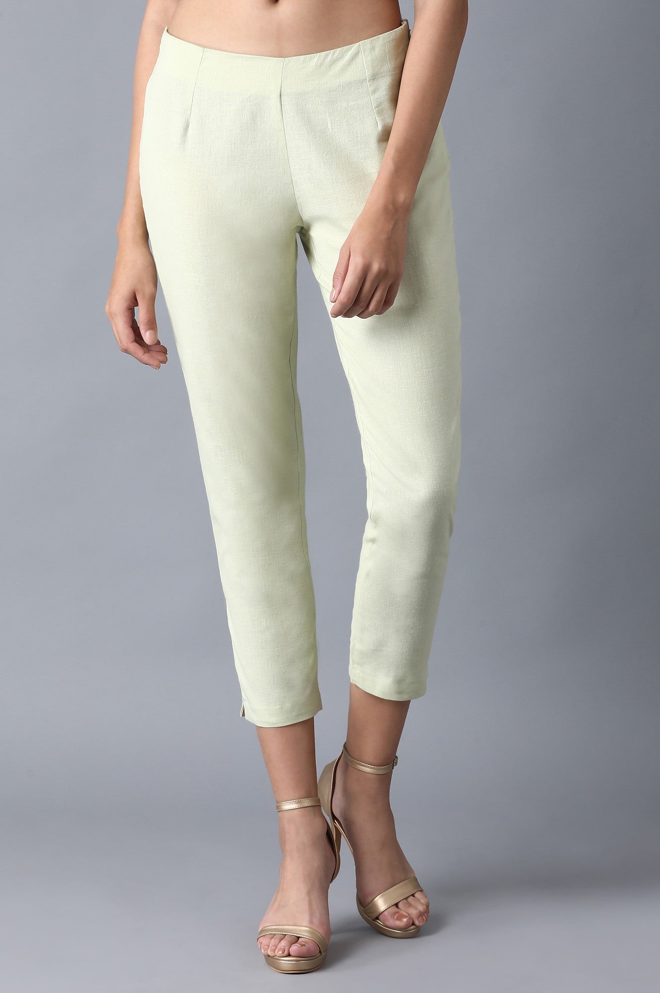 Green Slim Pants