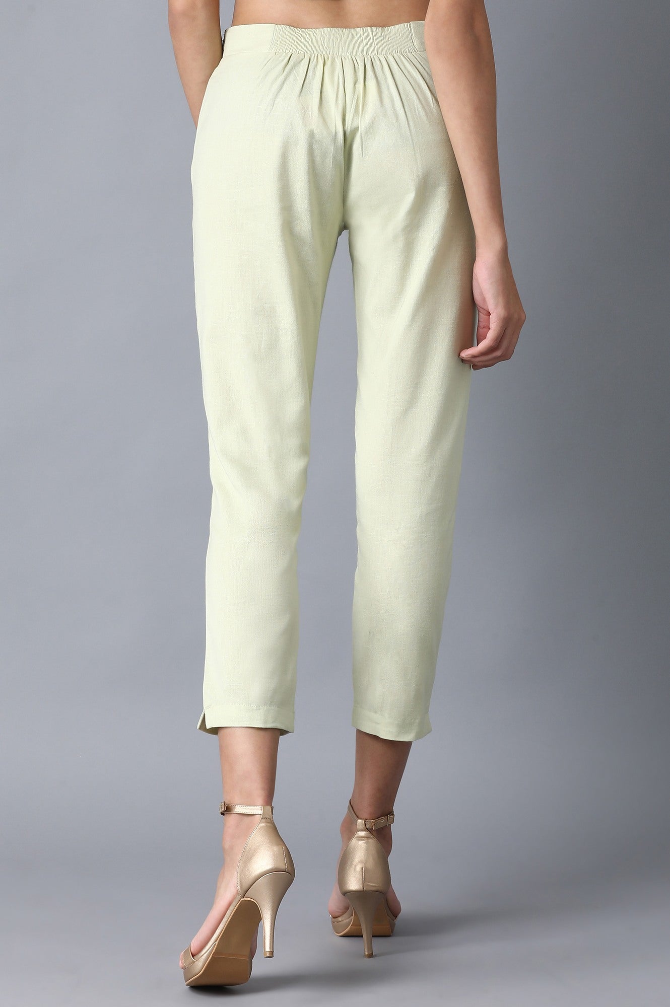 Green Slim Pants