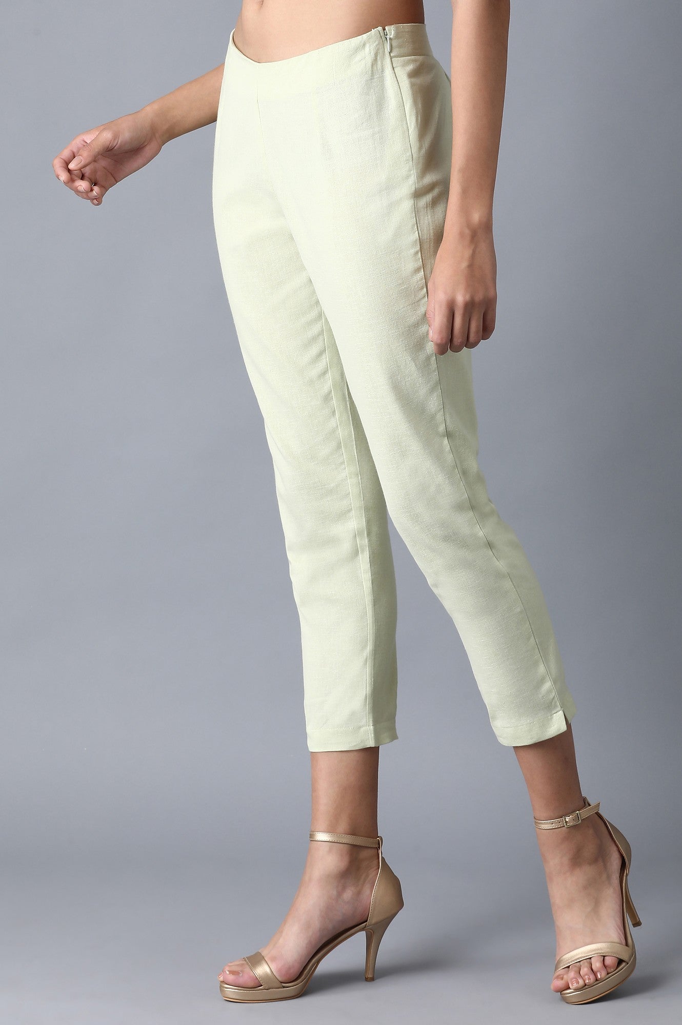 Green Slim Pants