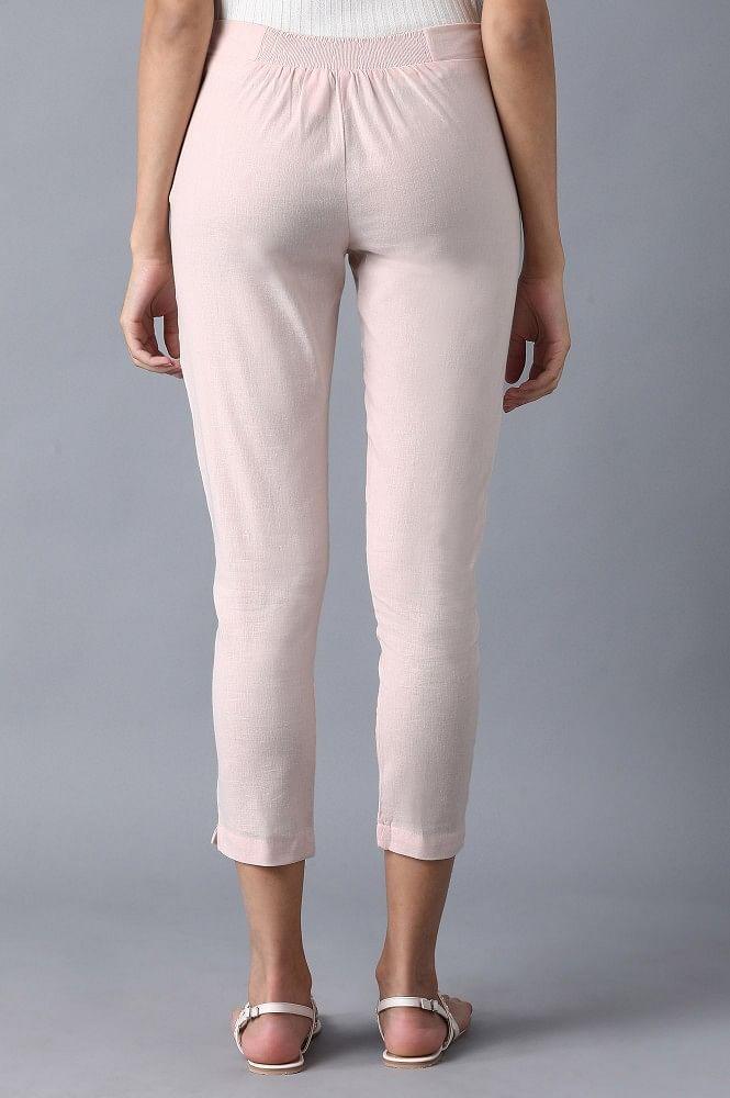 Pink Slim Pants - wforwoman