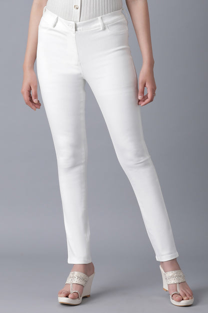 Ecru Casual Jeggings