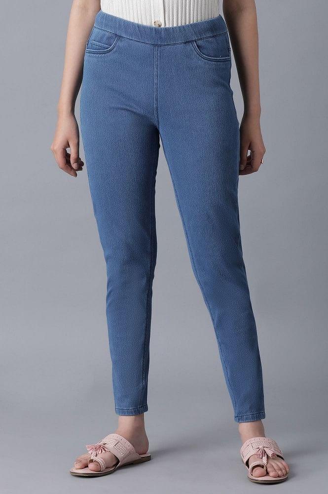 lightt Blue Jeggings - wforwoman