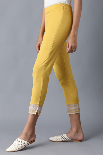 Yellow Slim Pants