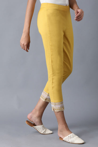 Yellow Slim Pants